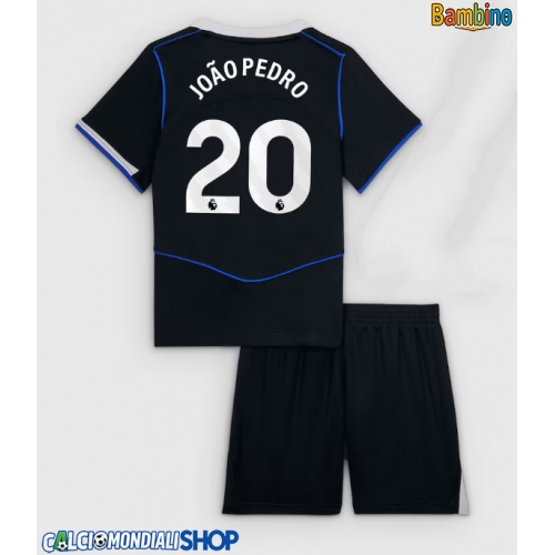 Maglie da calcio Chelsea Joao Pedro #20 Terza Maglia Bambino 2025-26 Manica Corta + Pantaloni corti)